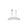 Belkin USB-C kabel, 2m, bílý - odolný CAB002bt2MWH