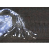 Reťaz MagicHome Vianoce Twisted Stars 360S, 230V, IP44, studená biela, exteriér, osvetlenie, L-3 m