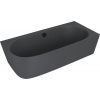 Polysan SUSSI R rohová stojící vana litý mramor 160x70x49,5cm, antracit mat