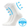 Lonka Drmedik Unisex ponožky s voľným lemom - 3 páry BM000003618800101388 biela 39-42 (26-28)