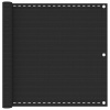 vidaXL Balkónová markíza z HDPE, 90x400 cm, antracitová - Antracitová - 61802-16693
