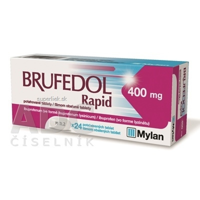 Brufedol Rapid 400 mg tbl flm (blis.PVC/PE/PVDC/Al) 1x24 ks, 8594158892232