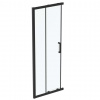 Ideal Standard Connect 2 Posuvné sprchové dvere, dvojdielne, 80 cm, čierna/číre sklo K9259V3