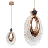 Krištáľový Závesný Luster LHJ109-1CP LIGHT ROSE GOLD