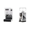 Gaggia New Classic E24, white + Eureka Mignon Specialita, CR chrome