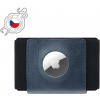 Peňaženka FIXED Tiny Wallet for AirTag z pravej hovädzej kože modrá (FIXWAT-STN2-BL)