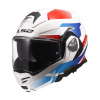 Překlápěcí helma LS2 FF901 Advant X Nova 06 bílá/červená/modrá XL
