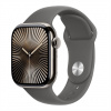 Apple Watch Series 10 GPS + Cellular 46mm Natural Titanium Case with Stone Grey Sport Band - M/L MWYA3QC-A