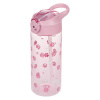 BAAGL Tritanová fľaša na pitie so slamkou Labky, 500 ml
