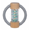 Drevená hrkálka Baby Pure Rattle Ring Eichhorn s držadlom a valcom s guličkami od 0 mes