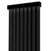 Lamelový panel - garniža s LED osvetlením - 48,4 cm - Čierna Odtieň dosky: K350RT