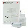 Huawei USB typ C sieťová nabíjačka 4000 mA 10 V HW-100400E00 biela (ORIGINÁLNA RÝCHLA NABÍJAČKA HUAWEI SUPERCHARGE 40W P30 P40 PRO + 1M KÁBEL)