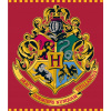 E pus M Deka coral fleece Harry Potter motív erb Hogwarts