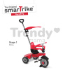 SmarTrike trojkolka Breeze Plus Touch Steering s tlmičom a voľnobehom 6151500 červeno-čierna