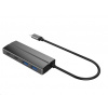 PREMIUMCORD 10G SuperSpeed USB Hub Type C to 2 X USB 3.1 A + 2 X USB 3.1 C Aluminum ku31hub07