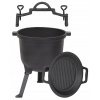 Kotlík na guľáš - Liatinový hrniec kociołek Grill Paters (POĽOVNÍCKY LIATINOVÝ HRNEC 11L GRILOVACIA PANICA)