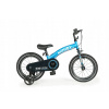 QPLAY Detský bicykel MINIBY balančný s nafukovacími kolesami, modrý, 14 palcov