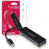 AXAGON HUE-G1C, 4x USB 3.2 Gen 1 SLIM hub, kabel Type-C 14cm napevno