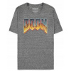 Difuzed tričko Doom Classic Logo Grey