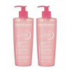 Bioderma Sensibio Micelárny Gél na Tvár Sada 2x500 ml