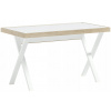 Písací stôl Harmonia 130 x 71 x 76 cm biely, dub sonoma svetlý