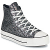 Converse Členkové tenisky CHUCK TAYLOR ALL STAR LIFT PLATFORM GLITTER Čierna