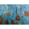 Krajina plná ciest,olej a špeciálna technika/- František Kučo,,orginálny,ručne maľovaný obraz. L (do veľkosti 95x95cm) Viac farieb