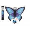 Teddies Drak lietajúci motýľ nylon 100x70cm v látkovom vrecku 11x58x2cm