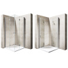 Sprchový kút - SKLADACIA KABÍNA VELDMAN OSLO DUO 90x100 100x90 6mm (Sprchový kút - SKLADACIA KABÍNA VELDMAN OSLO DUO 90x100 100x90 6mm)