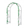 Pergola záhradná čierna 135x54x215cm 45979