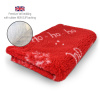 DRYBED Premium Vet Bed XMAS Ho-Ho-Ho červený 100 x 75 cm