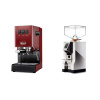 Gaggia New Classic EVO, red + Eureka Mignon Perfetto, CR chrome