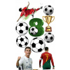 CUKROVÁ TLAČ jedlý obrázok na tortu Cukrová hmota Futbalová lopta SADA #22