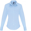 Premier Košile PR 344, popelínová, dlouhý rukáv, dámská COT39034457305-pale blue 2XL Modrá světlá