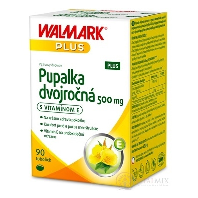 WALMARK Pupalka dvojročná 500 mg s vitamínom E cps 90 ks