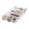 SmartStore Úložný box Classic 15 priehľadný plast čierne úchytky 7 priehradok 3598790