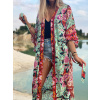 Kimono Eirene Červeno-Tyrkysové