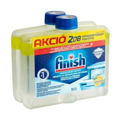 Finish, čistič umývačky riadu s vôňou citrónu 2 x 250 ml