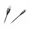 Kábel Rebel USB - microUSB typ B, 1 m, čierny