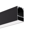 LED profil komorový KLUS DES černý - LED profil DES černý - 3m