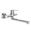Mereo Drezová nástenná batéria, Pego, 150 mm, s ramienkom plochým rovným 160 mm, chróm