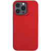 Ochranný silikónový kryt Cellularline Sensation pre Apple iPhone 14 Pro, červený
