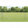 zahrada-XL Plot s stĺpmi Strieborná 0.8 x 10 m Oceľ 3350718