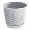 Prosperplast Kvetináč Ratolla Round 22 cm biely