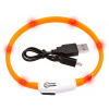 Karlie Obojok USB Visio Light LED nabíjací 35 cm oranžový