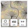 LED svetelná reťaz – svietiace trsy, nano, 8 m, vnútorná, teplá biela, časovač 8592920099728