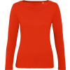 B&C | Inspire LSL T /women, Dámske tričko s dlhým rukávom, červená fire, M