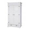 Rustikálna skriňa WHITE HOME SZY04A s tyčou Barevné provedení: Bílá patina K03 - bílá patina K03