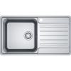 FRANKE Bell BCX 211-86/2 nerezový drez s odkvapávacou plochou, ľavý, horná montáž/do roviny, 860 x 480 mm, 127.0738.577