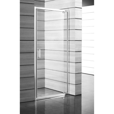 Sprchové dvere, pivotové, jednodílné, ľavé/pravé, biely profil, Lyra Plus, JIKA, H2543820006651